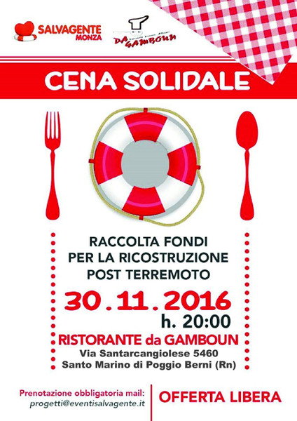 Cena solidale Rimini
